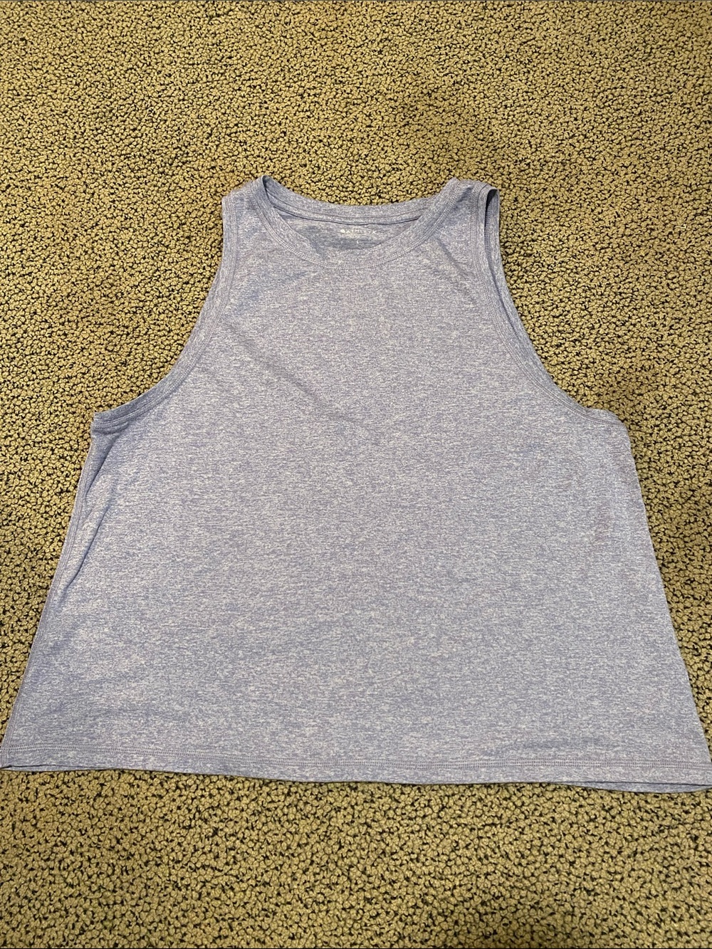 Athleta Heather Lavender High-Neck Racerback Tank